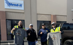 Principal Officer Sal Lomeli and President Rick Buzo do it again: securing another major organizing victory in the waste industry as the Shred-it warehouse goes union. The drivers organized two years ago. Now the entire facility is officially wall-to-wall Teamsters. Momentum. Growth. Power.