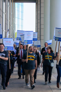 Solano County Public Defenders went on strike in late February. 